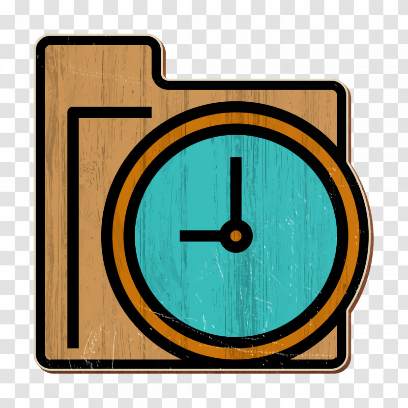 Folder And Document Icon Time Icon Time And Date Icon Transparent PNG