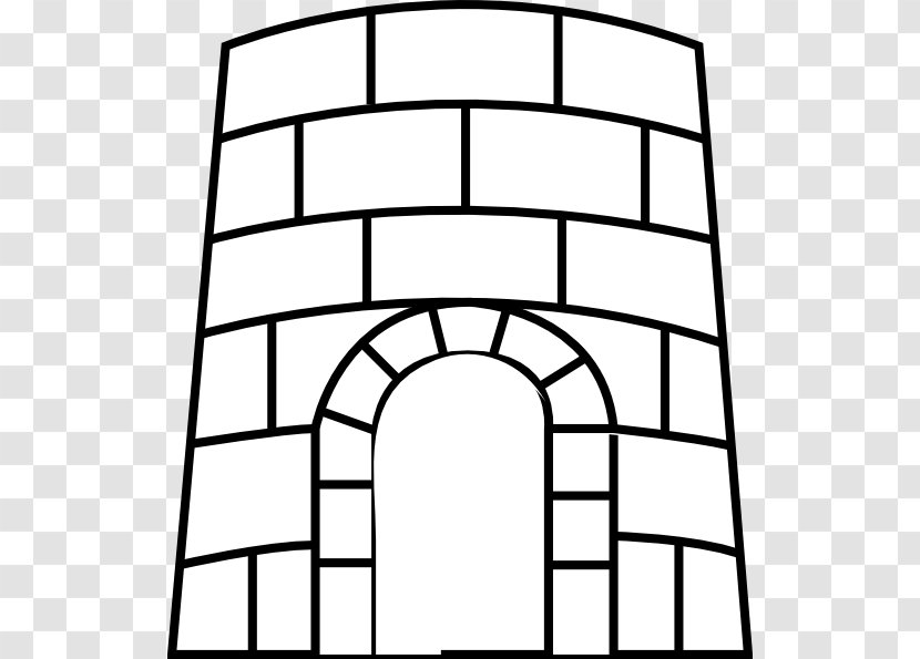 Fortification Castle Clip Art - Cartoon - Outline Cliparts Transparent PNG