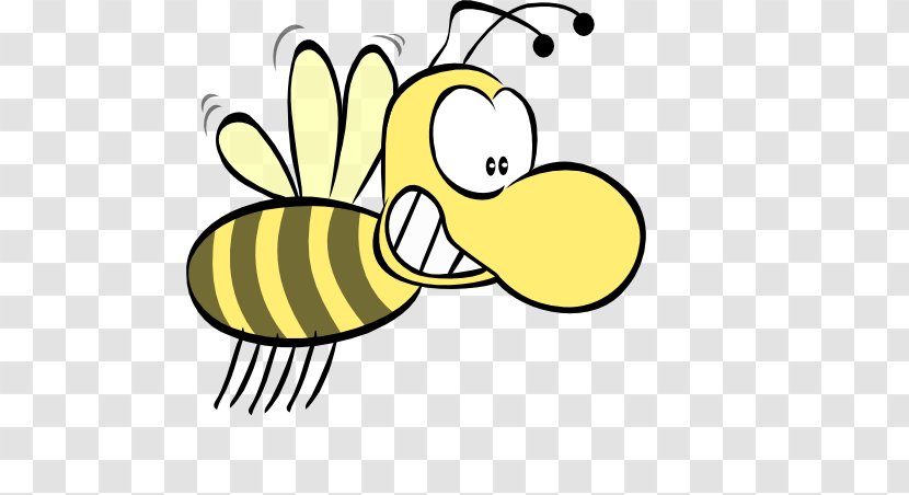 Bee Background - Spelling - Line Art Wasp Transparent PNG