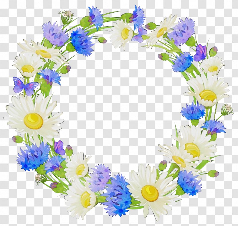 Flower Lei Plant Cut Flowers Wreath - Delphinium Iris Transparent PNG
