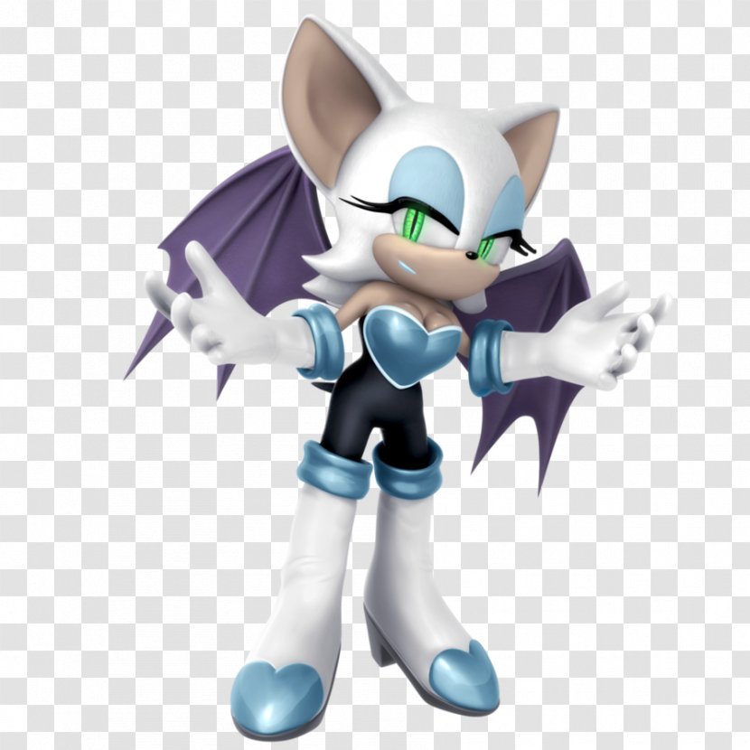 Rouge The Bat Shadow Hedgehog Tails Sonic Forces Generations - Toy - Three-dimensional Anti Japanese Victory Transparent PNG