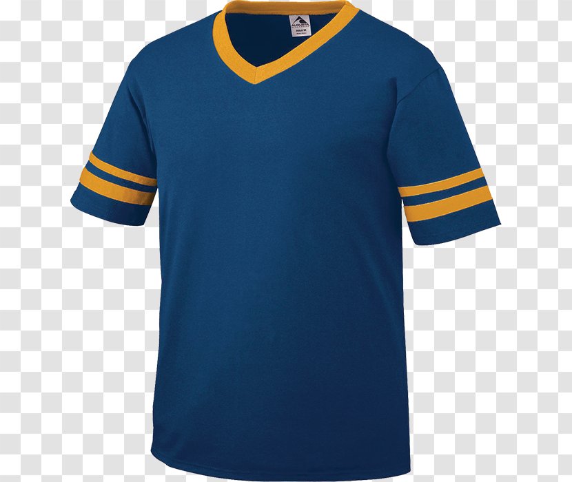 Long-sleeved T-shirt Jersey - Rugby Shirt - Golden Stripe Transparent PNG