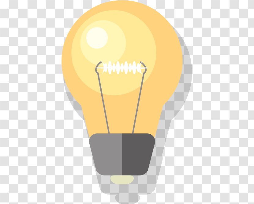 Cartoon Yellow Light Drawing - Bulb Transparent PNG