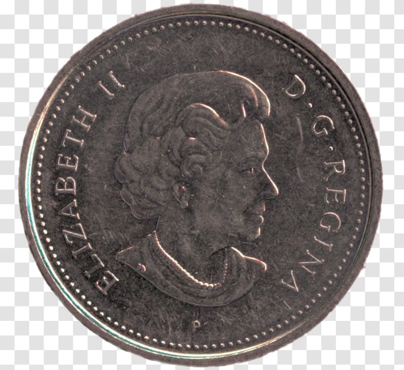 Nickel Beaver Quarter Dime Canada - Cent Transparent PNG
