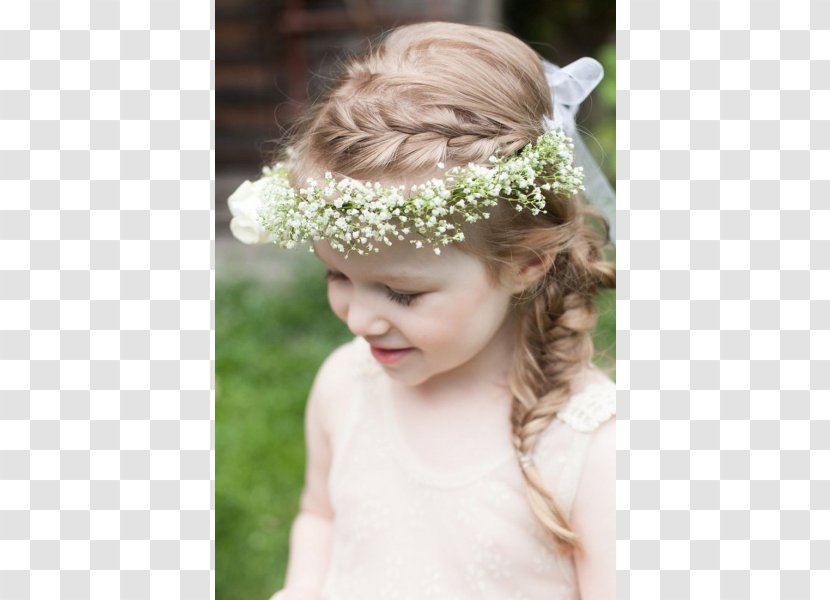 Long Hair Hairstyle Wedding Wreath - Flower Bouquet Transparent PNG
