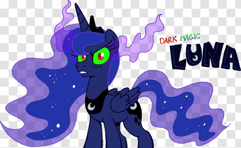 Pony Princess Luna Twilight Sparkle Celestia Black Magic - Vertebrate - Dark Transparent PNG