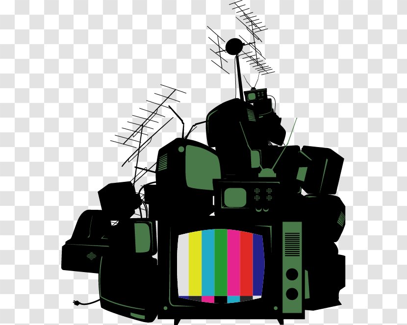 Television Antenna Icon - Hand Drawn Vector TV Transparent PNG