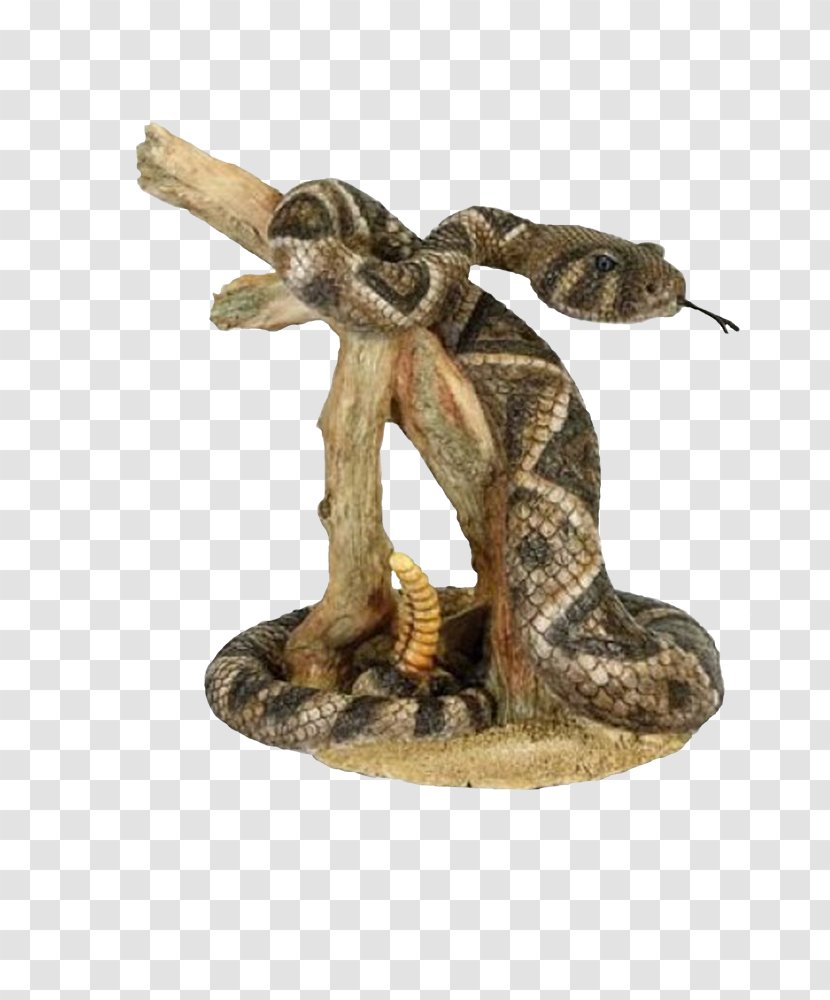 Rattlesnake Figurine Reptile Vipers - Snake Transparent PNG