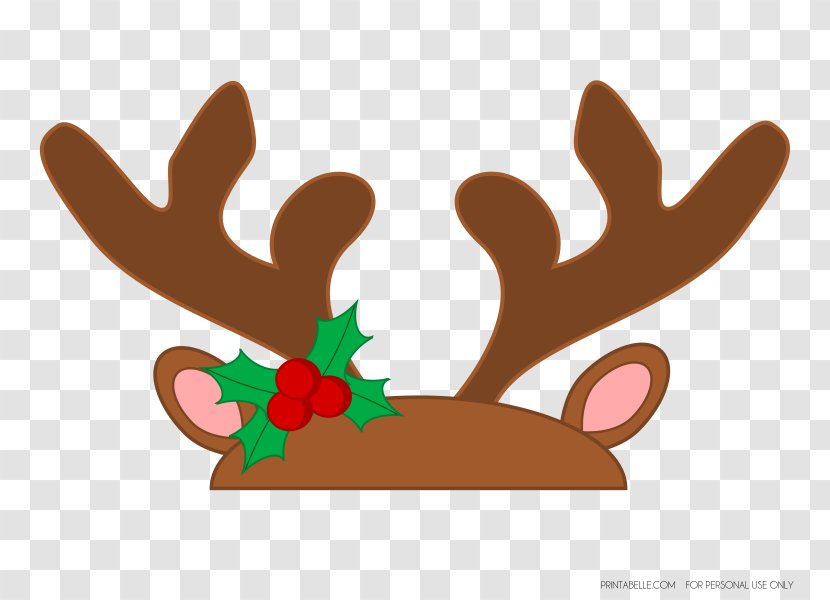 Rudolph Reindeer Antler Clip Art Transparent PNG