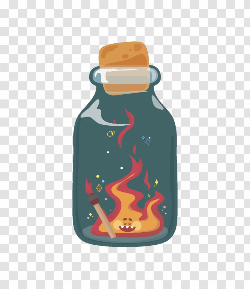 Computer Software - Chemical Element - Vector The Flame In Bottle Transparent PNG