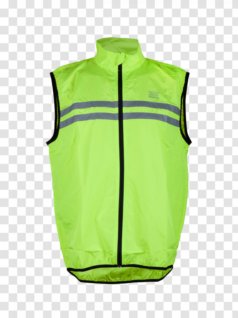 Gilets Waistcoat Jacket Clothing Accessories Sleeveless Shirt - Green - Safety Vest Transparent PNG