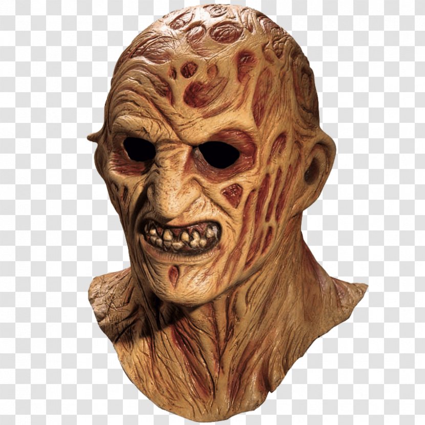 Freddy Krueger Latex Mask Halloween Costume - Nightmare On Elm Street Transparent PNG