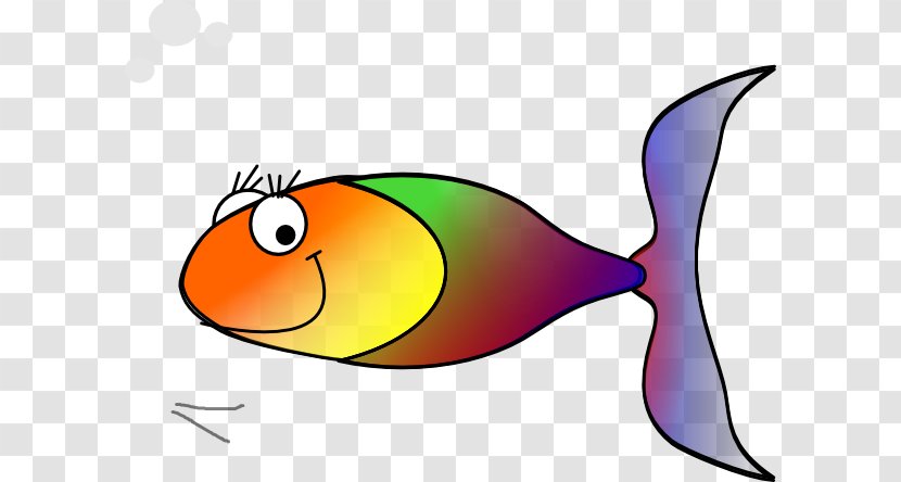 The Rainbow Fish Trout Clip Art - Beak - Tail Transparent PNG