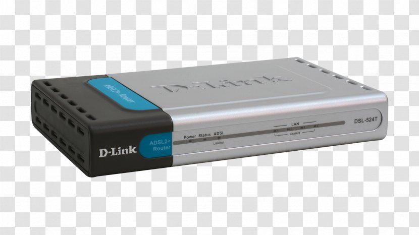 DSL Modem Router Digital Subscriber Line D-Link DSL-524T - Dsl - Port Terminal Transparent PNG