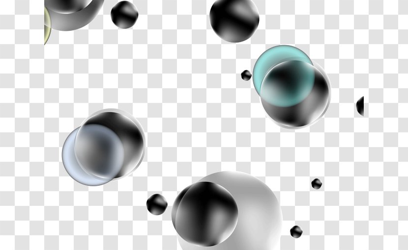 Drop Sphere - Transparent Multicolored Bubbles Floating Transparent PNG