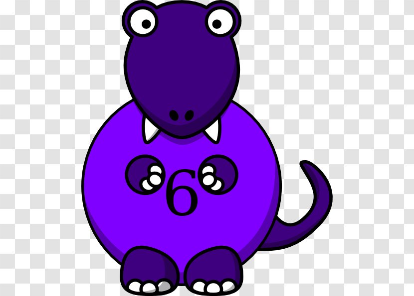 Tyrannosaurus Dinosaur Clip Art - Purple Transparent PNG