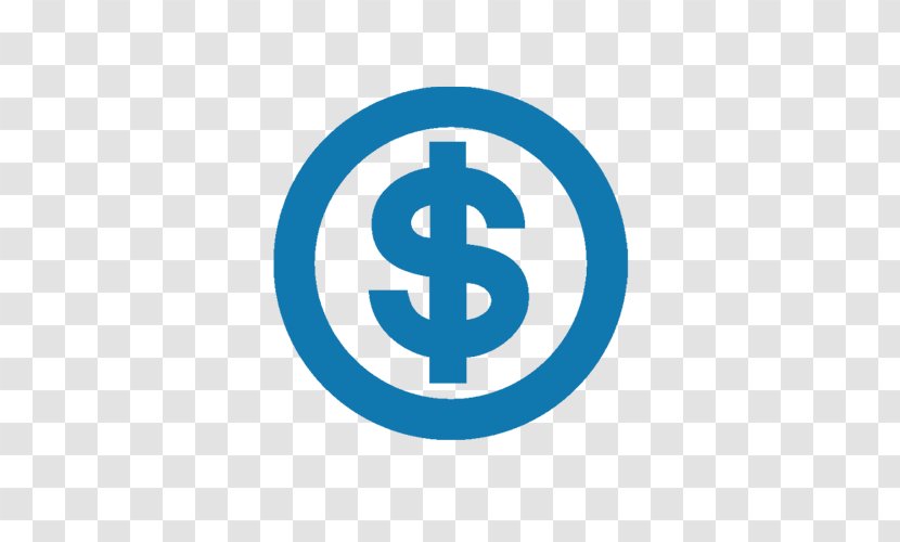 Dollar Logo - Electric Blue - Symbol Transparent PNG