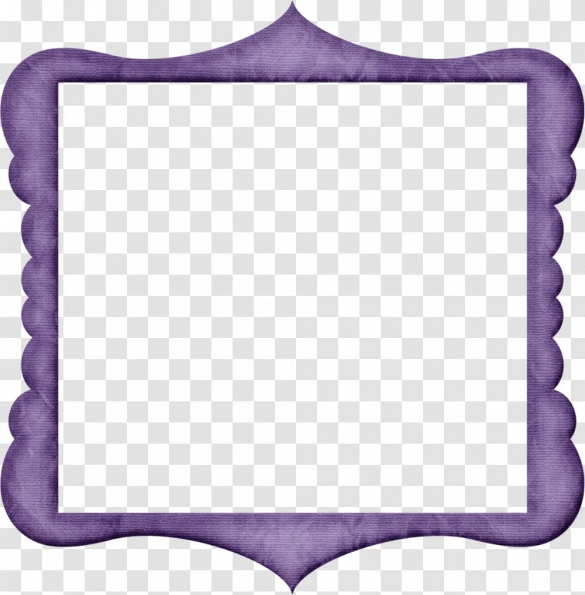 Picture Frames Mirror Violet Clip Art - Purple - Heart Frame Transparent PNG