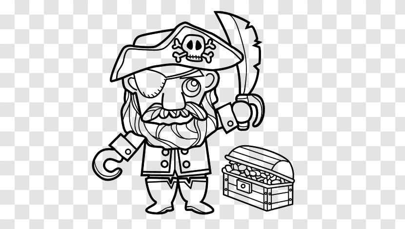 Piracy Drawing Treasure Jolly Roger Child - Silhouette - Dibujo Tesoro Pirata Transparent PNG