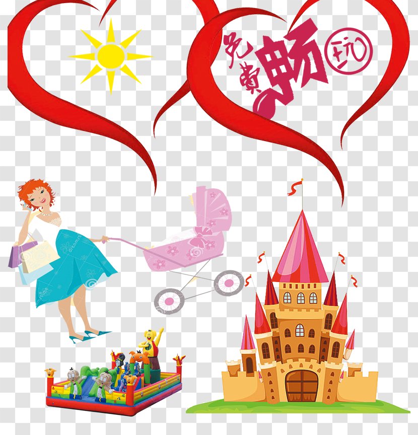 Cartoon Clip Art - Castle - Maternal And Child Poster Decorative Pattern Transparent PNG