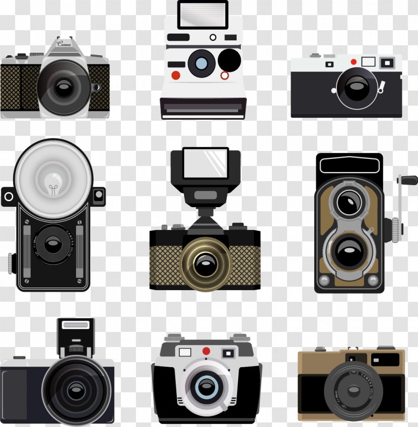 Camera Poster - Typography - Photographic Equipment Transparent PNG