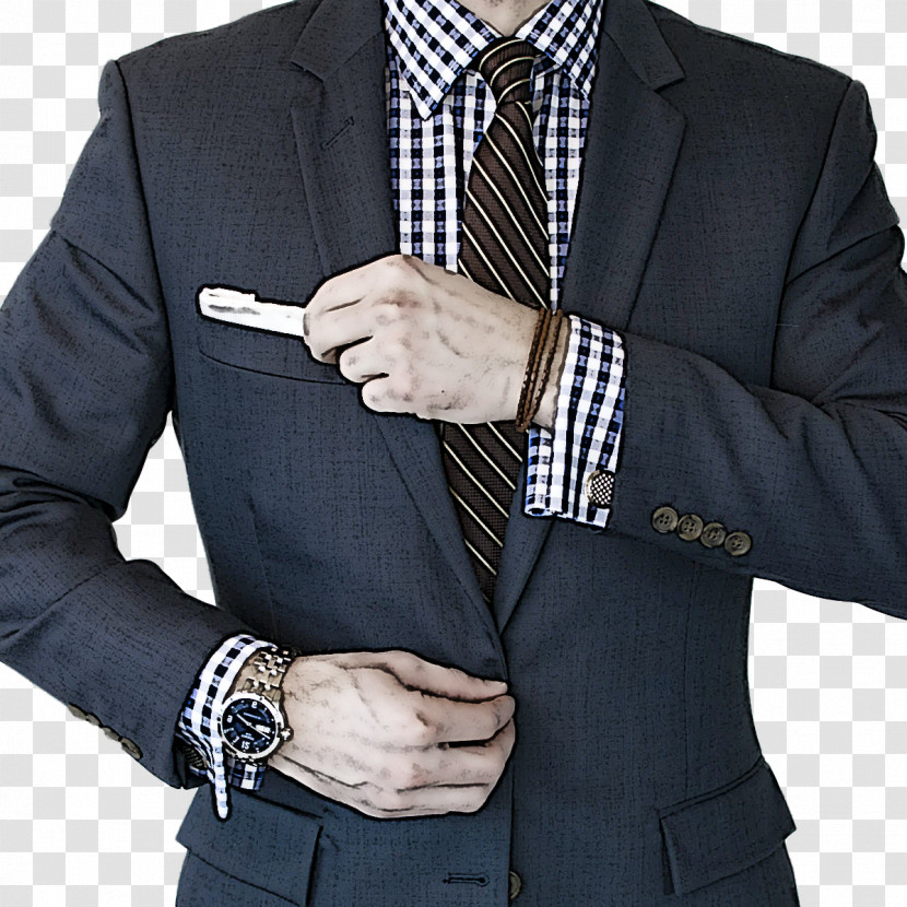 Blazer Necktie Dress Shirt Outerwear Button Transparent PNG