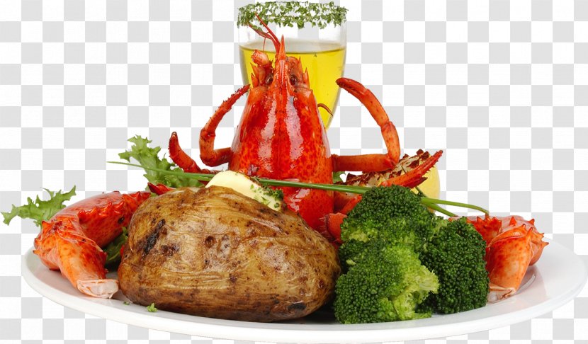 Vegetarian Cuisine Lobster Dish Vegetable - Seafood - Fruits And Vegetables Dishes Transparent PNG