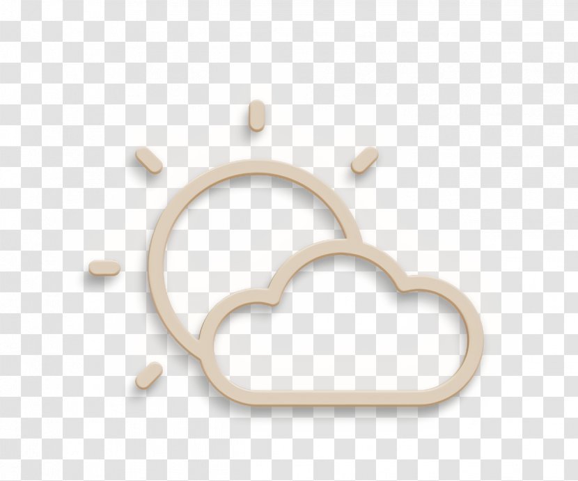 Cloud Icon Cloudy Sun - Metal - Jewellery Transparent PNG