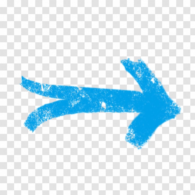 Sidewalk Chalk Arrow - Free To Pull The Blue Pattern Transparent PNG
