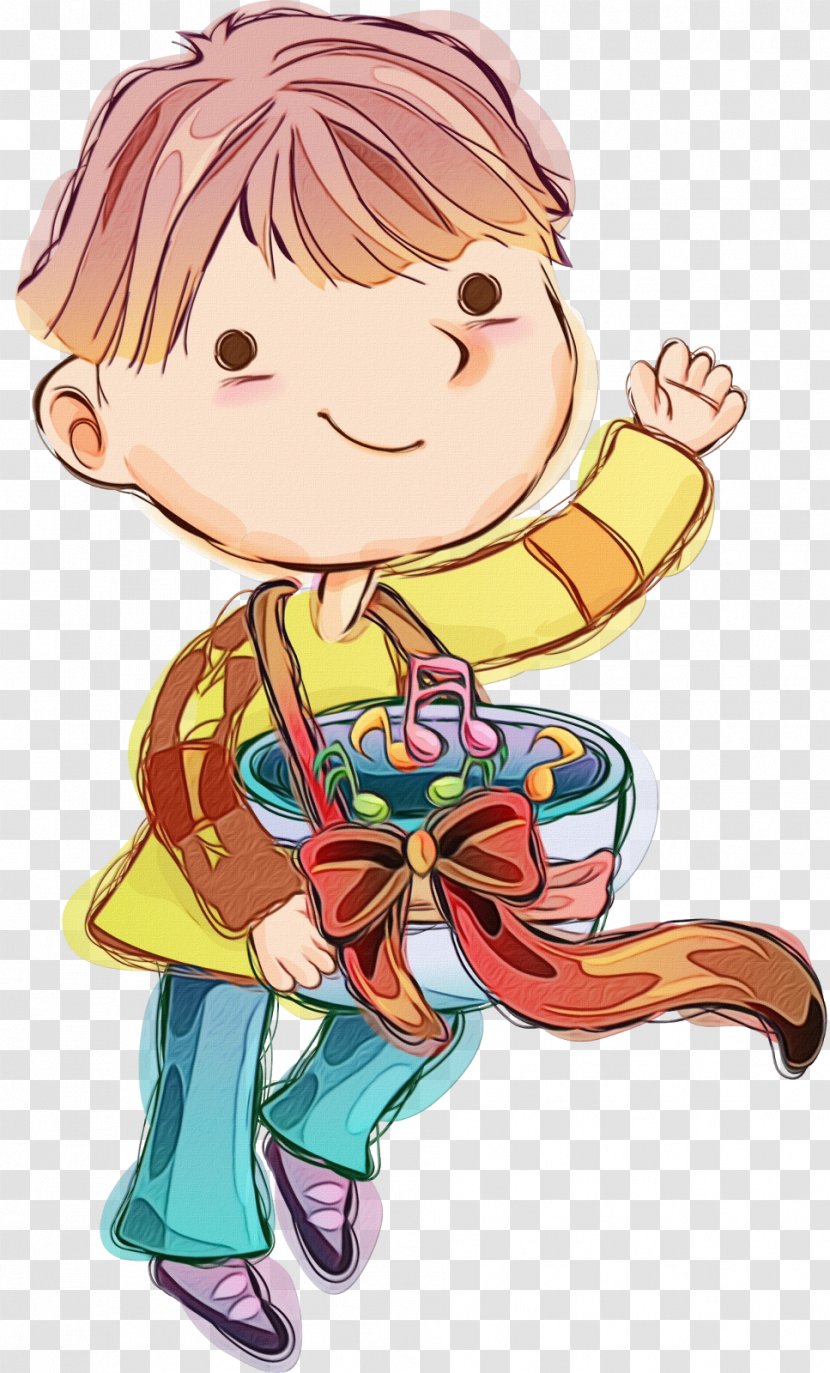 Cartoon Clip Art Happy Fictional Character Transparent PNG