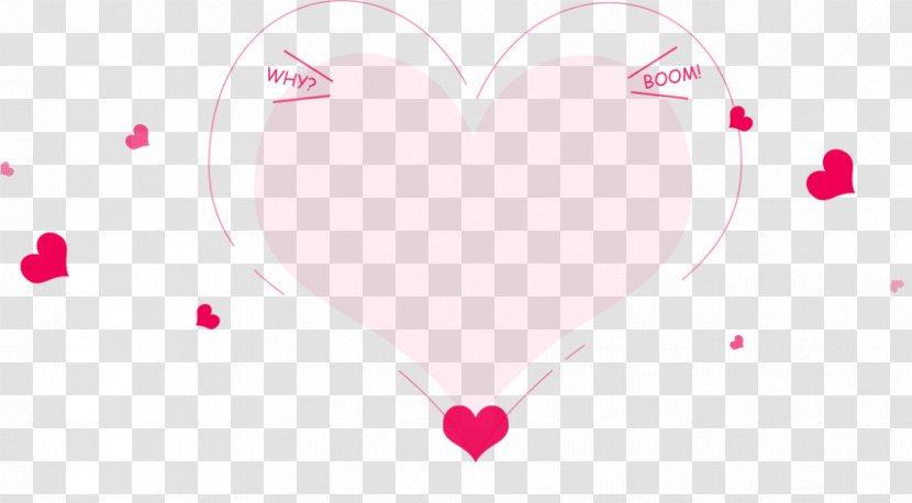 Heart Petal Pattern - Silhouette - Heart-shaped Floating Transparent PNG