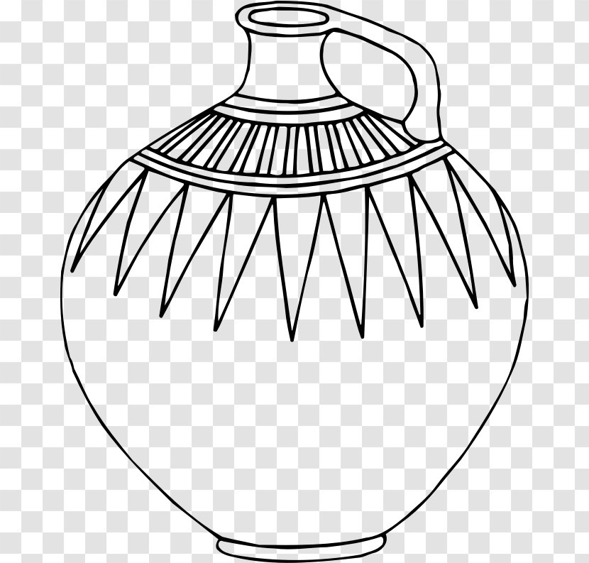 Line Art Drawing Vase Clip - Artwork Transparent PNG