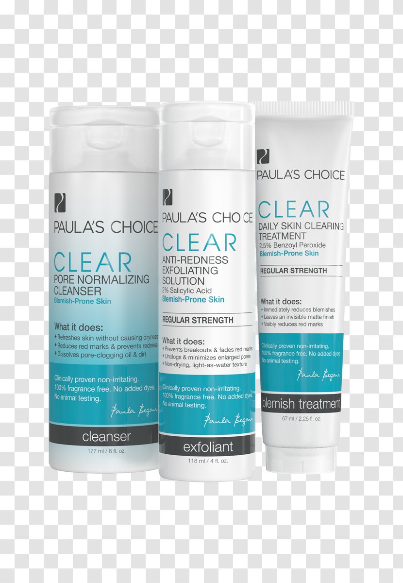 Paula's Choice CLEAR Regular Strength Daily Skin Clearing Treatment With 2.5% Benzoyl Peroxide Clear Kit Acne - Scars Transparent PNG