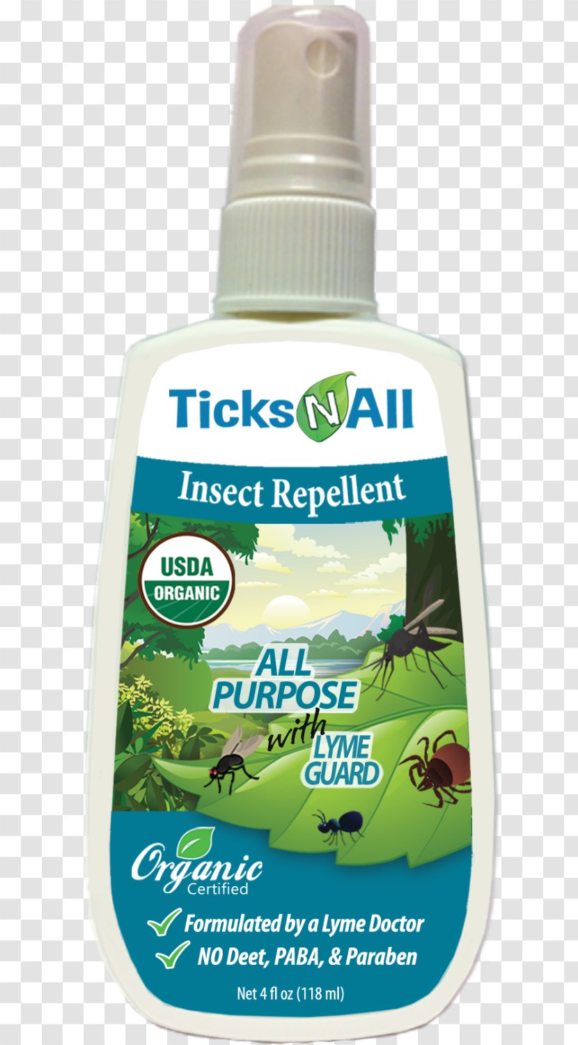 Household Insect Repellents Tick Lyme Disease Organic Food - Bug Transparent PNG