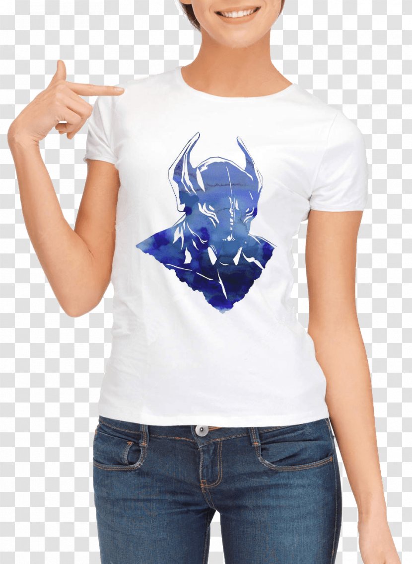 T-shirt Sleeve Top Clothing - Electric Blue Transparent PNG