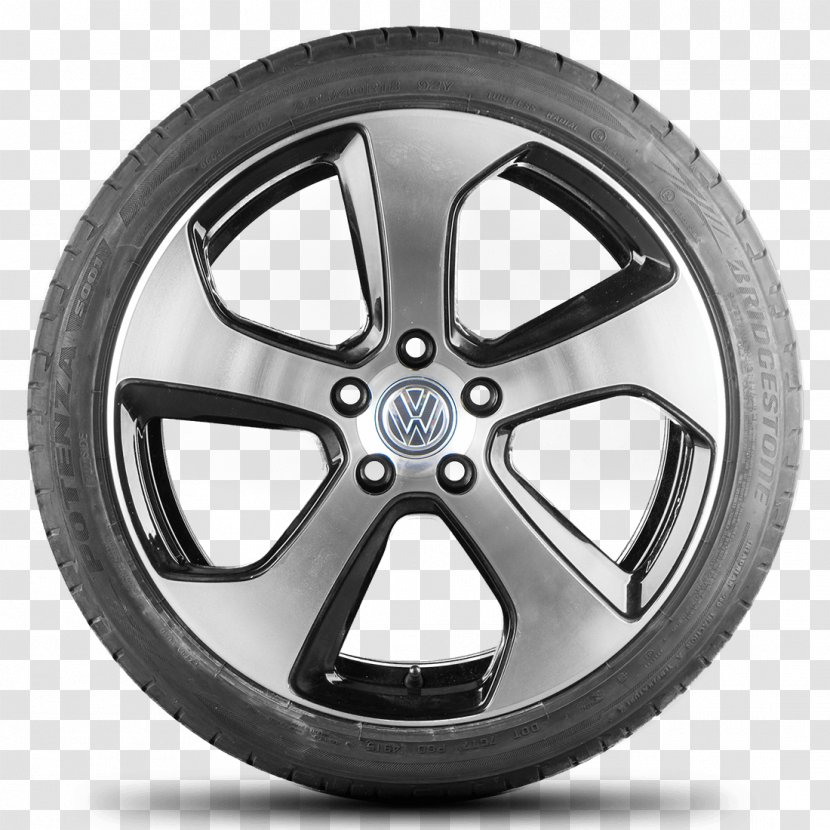 Alloy Wheel Volkswagen Golf Tire GTI - Spoke Transparent PNG