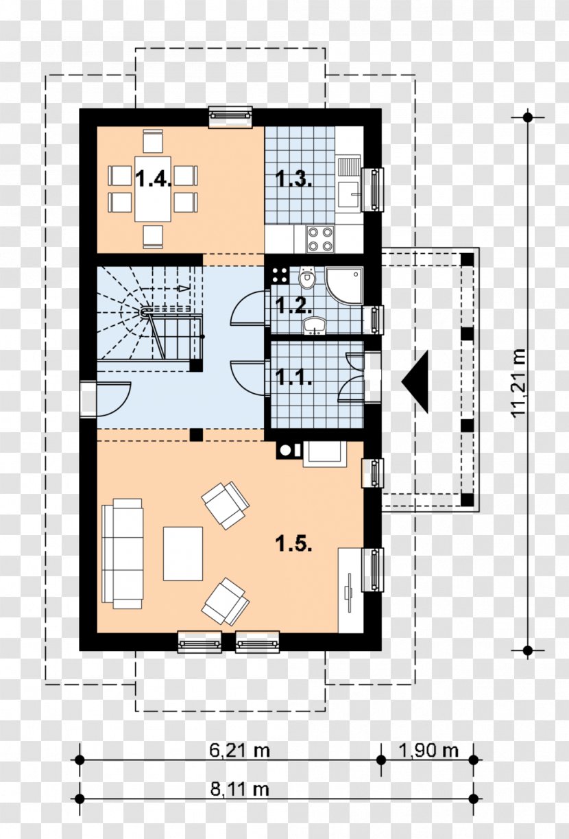 Architecture Floor Plan Facade - Design Transparent PNG