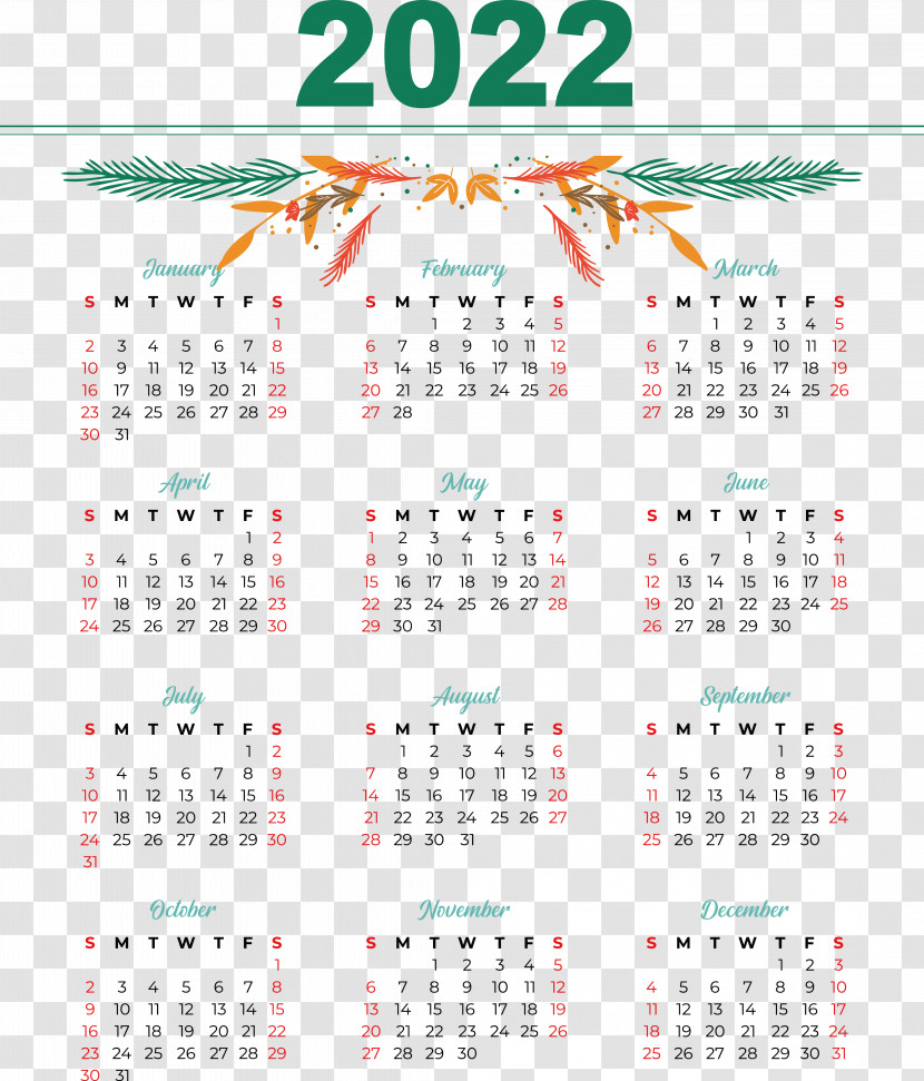 Calendar Calendar 2022 Transparent PNG