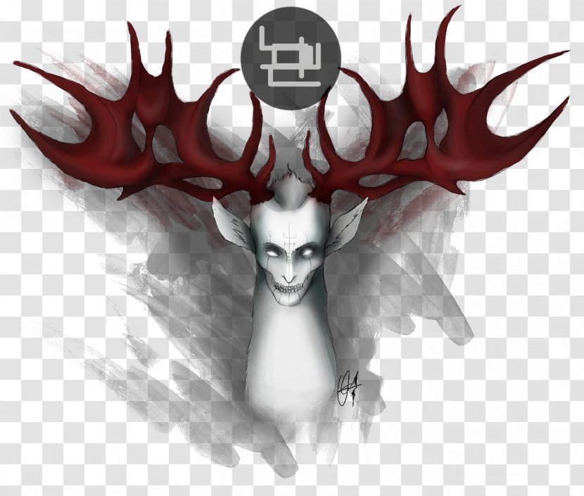 Deer Demon Illustration Graphics Antler - Legendary Creature Transparent PNG