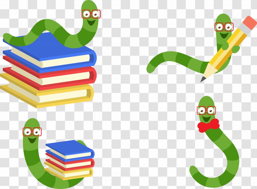 Clip Art - Designer - Green Caterpillar Transparent PNG