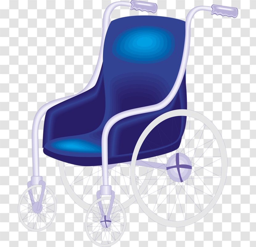 Wheelchair - Blue Transparent PNG
