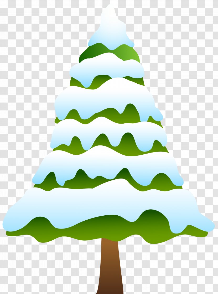 Snow Pine Tree Clip Art - Family - Snowy Image Transparent PNG