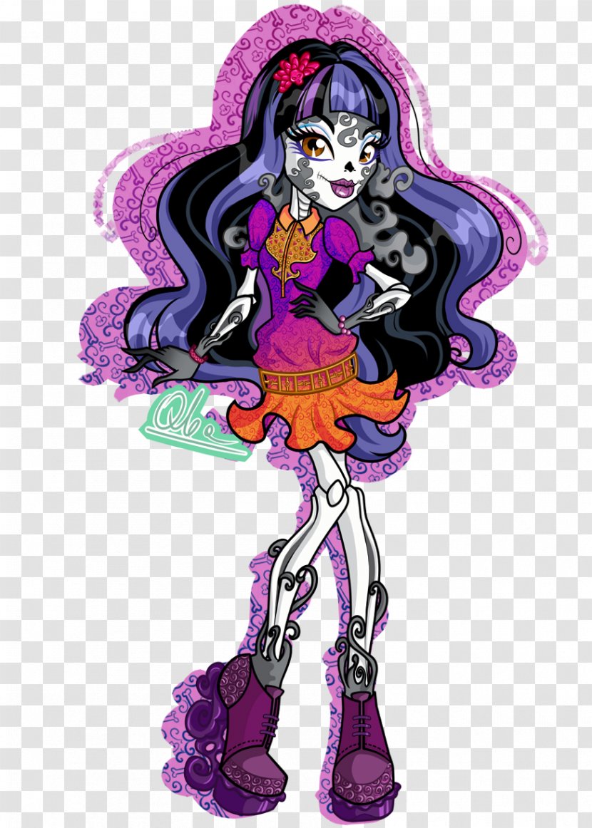 Monster High Doll Barbie Skelita Calaveras Ever After Transparent PNG