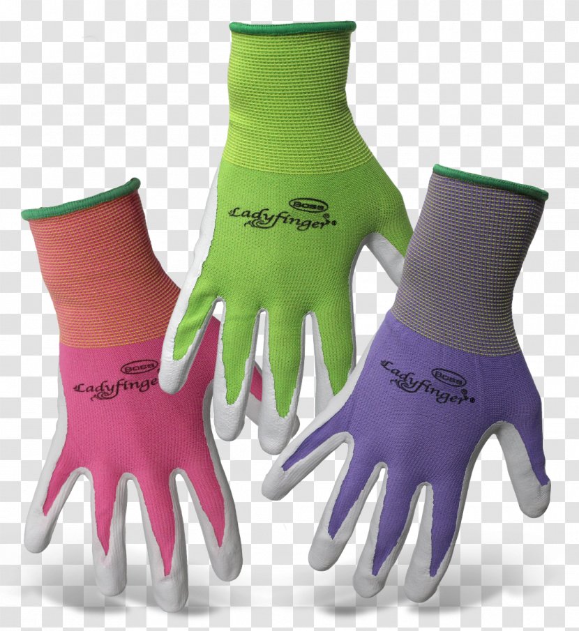 Cycling Glove Finger Garden Leather - Purple - GARDENING GLOVES Transparent PNG