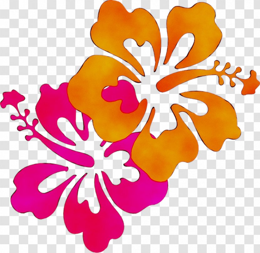 Clip Art Image Design Flower Mallows - Hawaiian Hibiscus - Shoeblackplant Transparent PNG