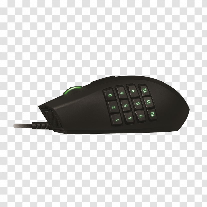 Computer Mouse Numeric Keypads Razer Naga Pelihiiri Inc. - Gamer Transparent PNG