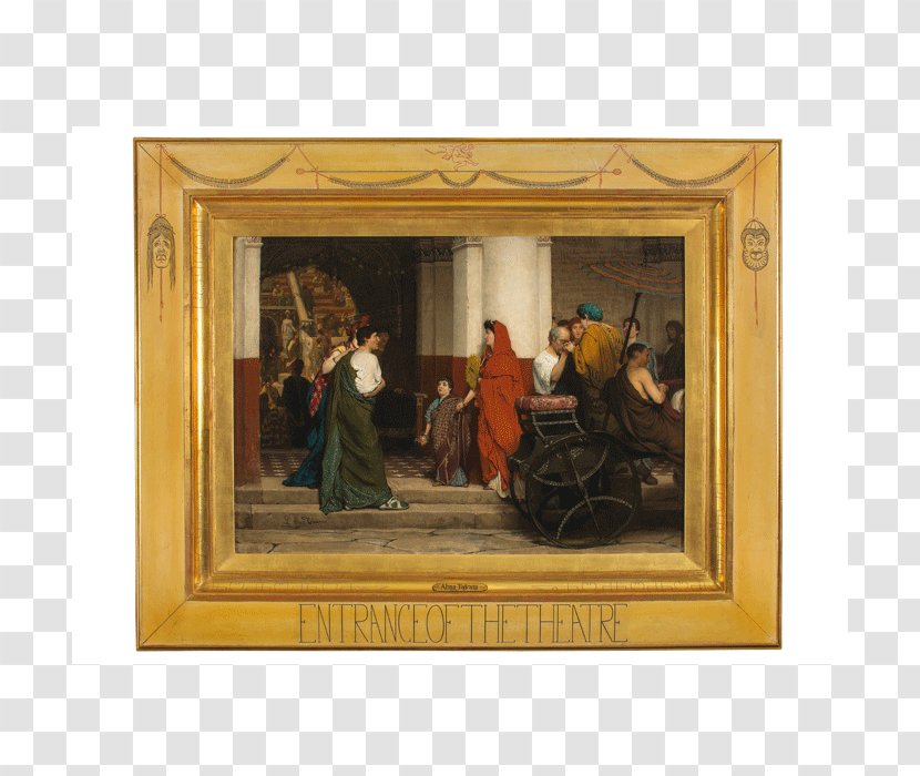 Fries Museum Entrance To A Roman Theatre Lawrence Alma-Tadema: At Home In Antiquity The Finding Of Moses Painting - Antique Transparent PNG
