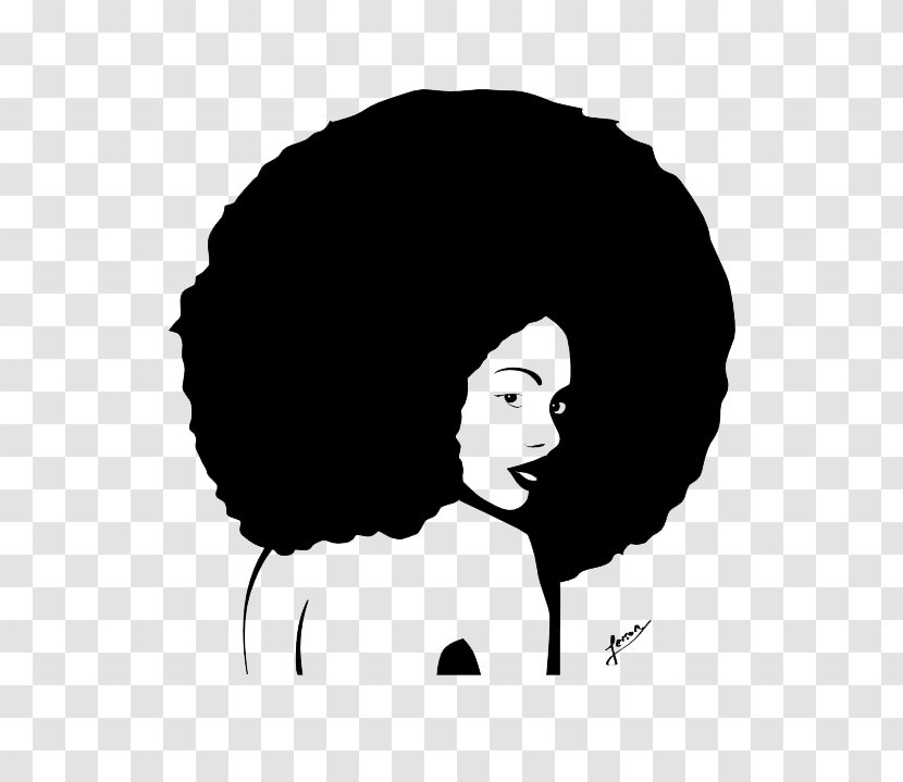 T-shirt Wall Decal Afro Stencil Black - Hair Transparent Images Transparent PNG