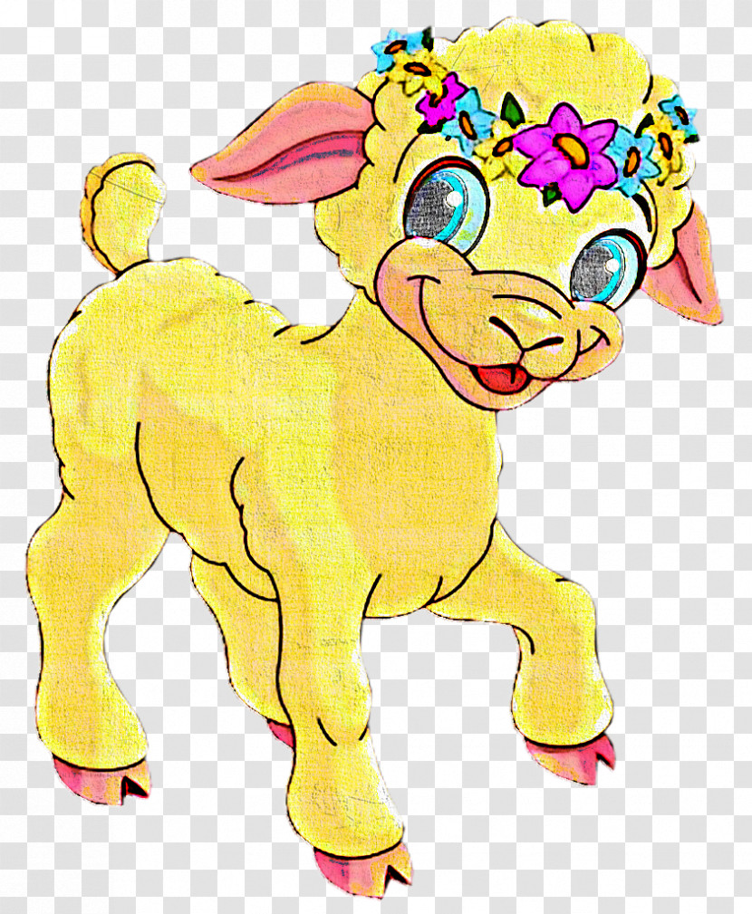 Cartoon Yellow Animal Figure Transparent PNG