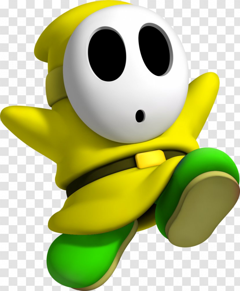 Luigi's Mansion Mario Shy Guy Mask - Yellow - Personage Transparent PNG